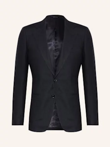 Reiss Lněné Sako Kin Slim Fit tmavě modrá