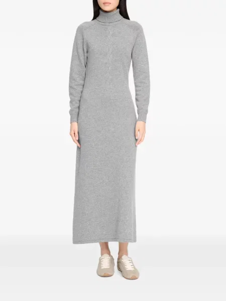Rochie maxi Barrie tricotate gri