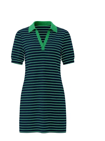 Imily Obleka mornarska / zelena bela