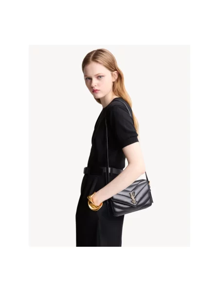 Torebka crossbody Saint Laurent czarna
