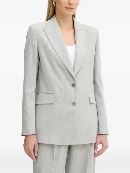 Bluzka Fracomina w paski jednorzędowa szara