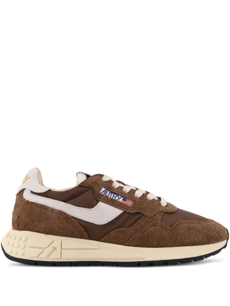 Sneakerși Autry din piele de căprioară maro