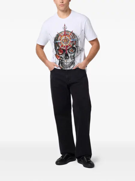 Tricou Philipp Plein alb