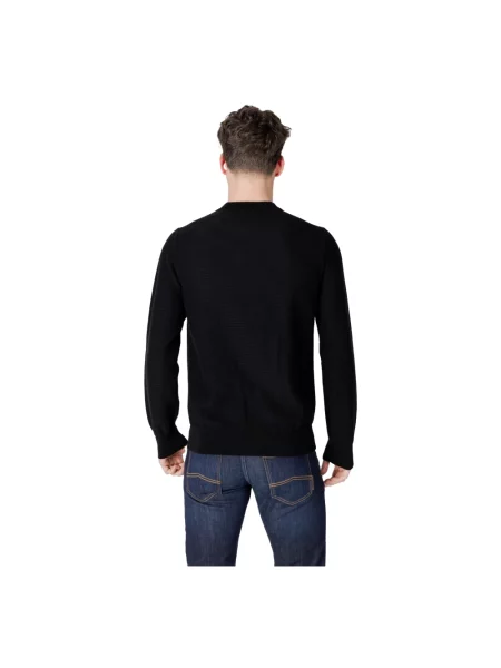 Sweter Hugo Boss z logo czarny