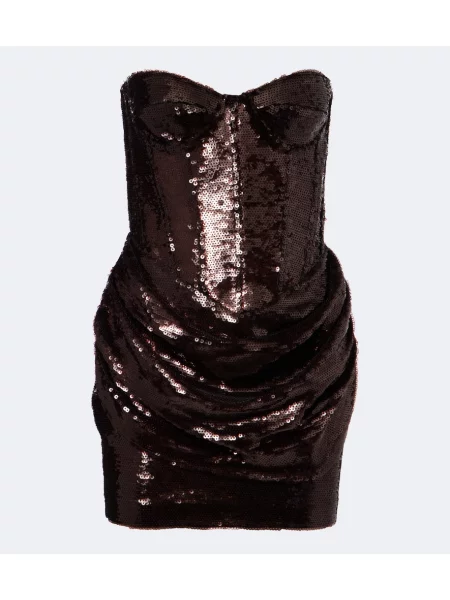 Rochie The New Arrivals Ilkyaz Ozel drapată maro