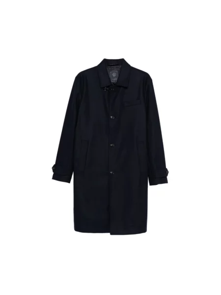 Płaszcz Fay wełniany niebieski