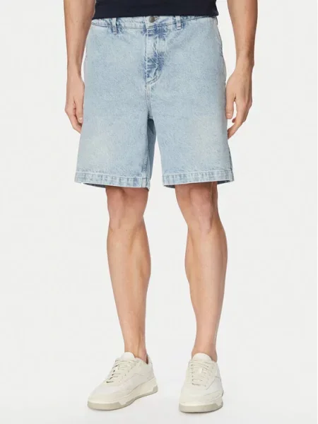 Džínové šortky BOSS modré