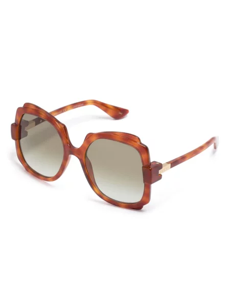 Kvadratiniai akiniai nuo saulės Gucci Eyewear ruda