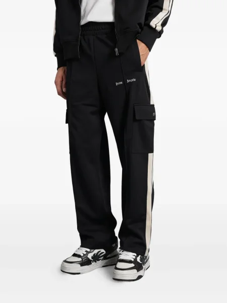 Pantaloni cargo Palm Angels cu dungi negru