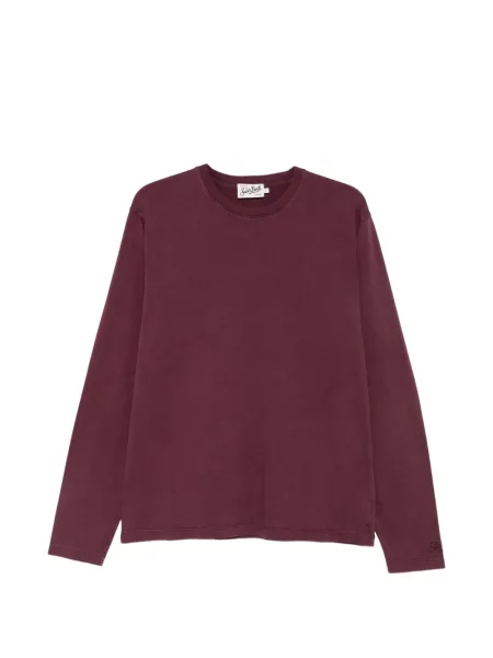 Lung tricou Mc2 Saint Barth cu broderie violet