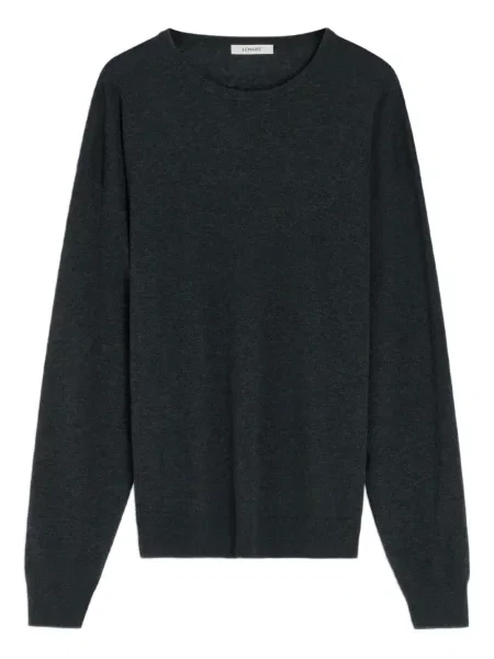 Pulover Lemaire de lână cu decolteu în U negru