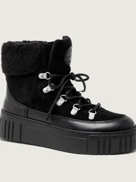 Gant bocanci de piele Snowmont negru