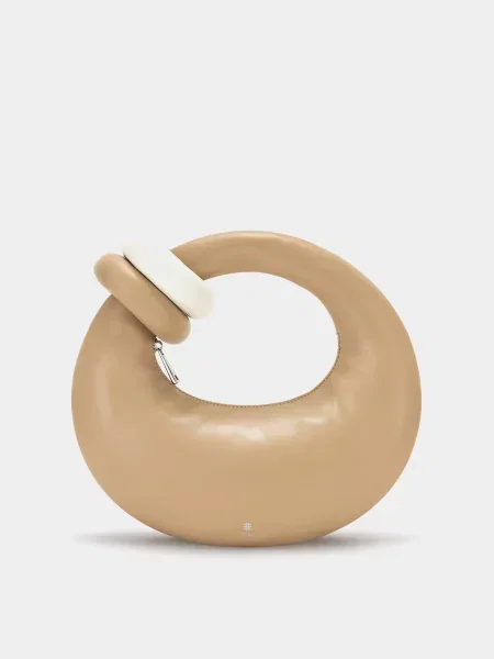 Кожаная сумка Jw Pei бежевая