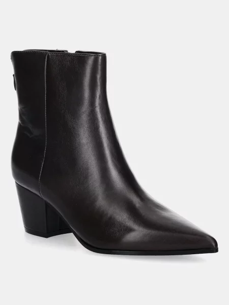 Кожени боти Guess HALISA с дебел FLFHAL кафяво