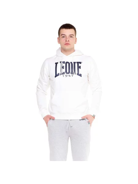 Fleece fleece melegítő felső Leone 1947 autogrammal fehér