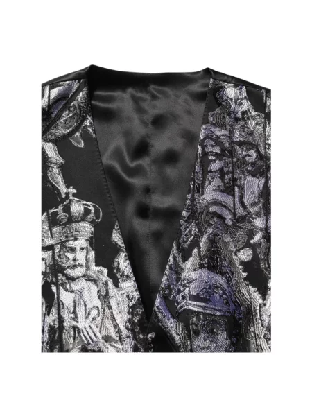 Garnitur Dolce And Gabbana żakardowy czarny