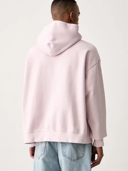 Vans bluza z kapturem z bawełną PREMIUM różowa