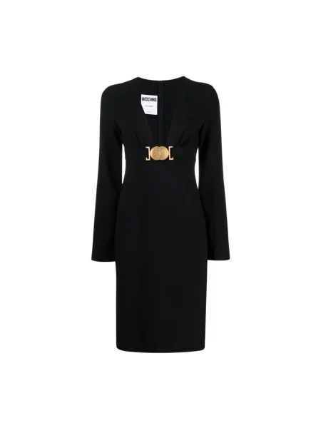 Sukienka midi Moschino czarna