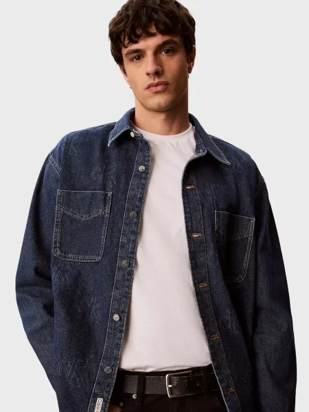 Джинсова сорочка Calvin Klein Jeans синя