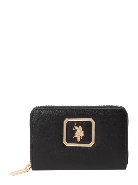 U.S. POLO ASSN. Portofel auriu negru
