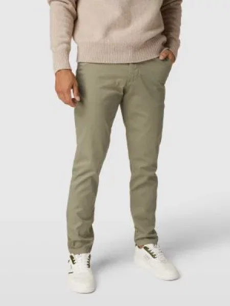 Spodnie o kroju slim fit z lamowanymi z tyłu model ‘Miles' Selected Homme