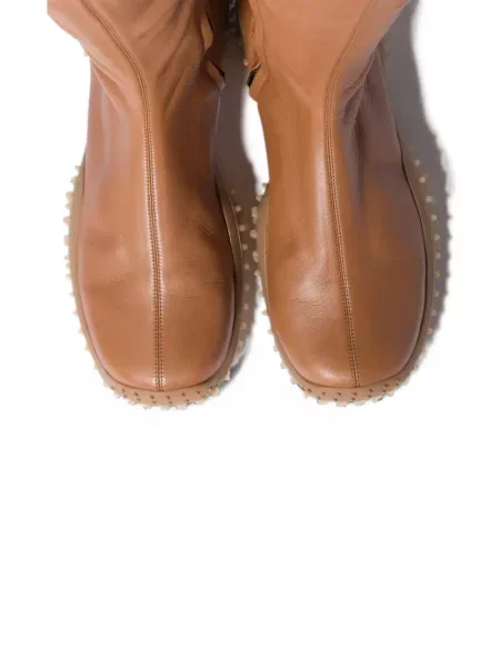 Botine Miu Miu din piele maro