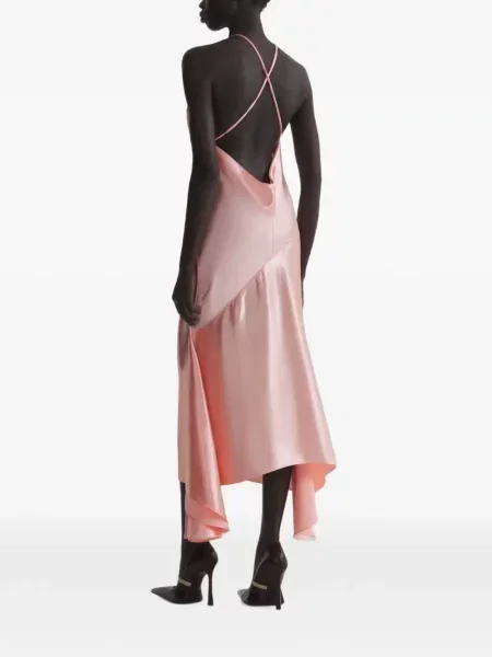 Rochie Mugler asimetrică roz