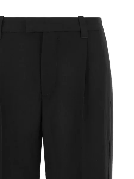 Pantaloni Brunello Cucinelli de lână negru