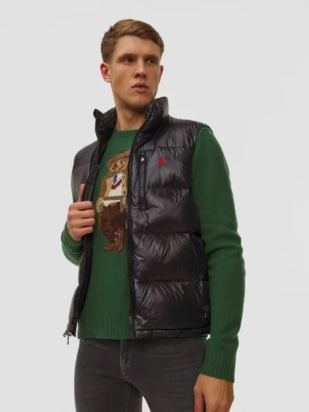 Polo Ralph Lauren bezrękawnik puchowy zimowy czarny