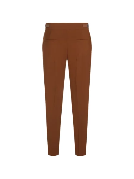 Pantaloni Max Mara cu cataramă maro