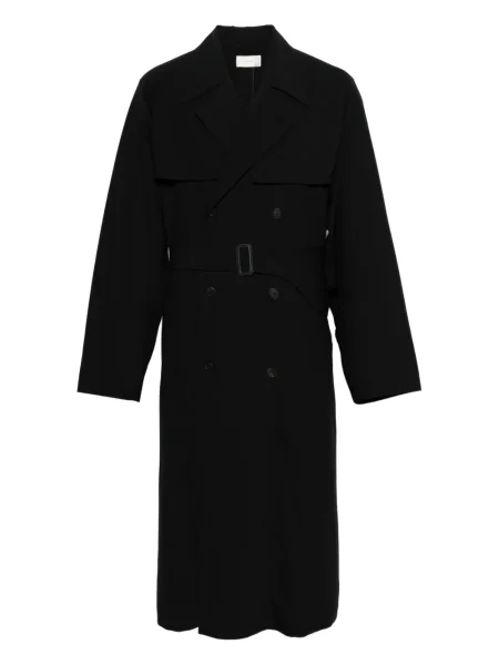 Dvouřadý kabát The Row černý