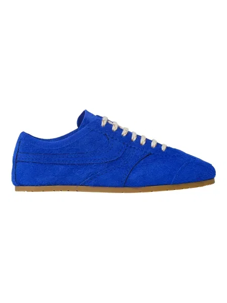 Sneakersy Dries Van Noten zamszowe niebieskie