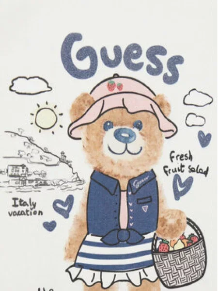 Dětské tričko Guess bílé