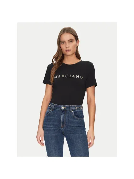Marciano Guess Póló Slim Fit fekete