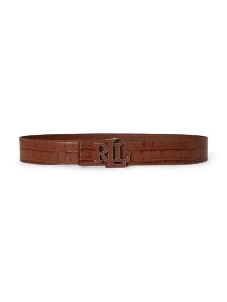 Lauren Ralph Lauren curea reversibilă pentru femei din piele maro