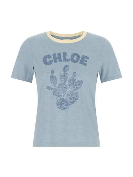 Koszulka Chloe z nadrukiem niebieska