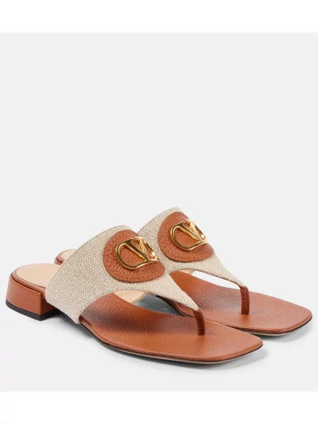 Chiloți tanga Valentino Garavani din canvas