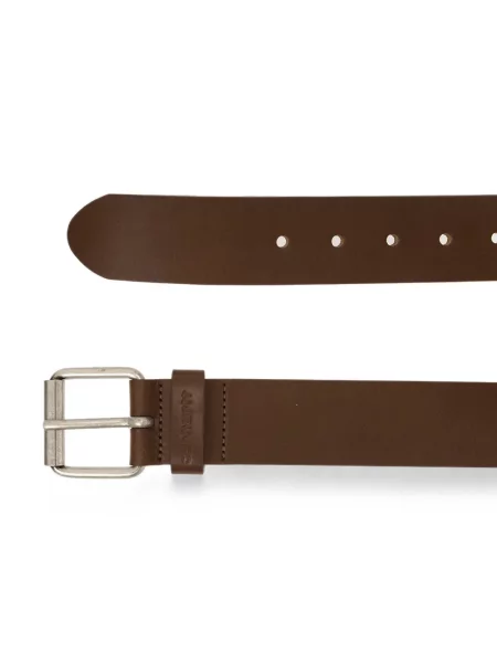 Curea Carhartt Wip din piele cu autograf maro