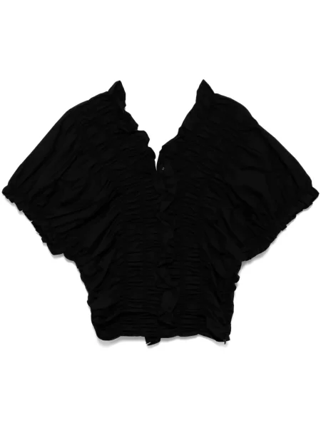 Top Lee Mathews cu decolteu în V negru