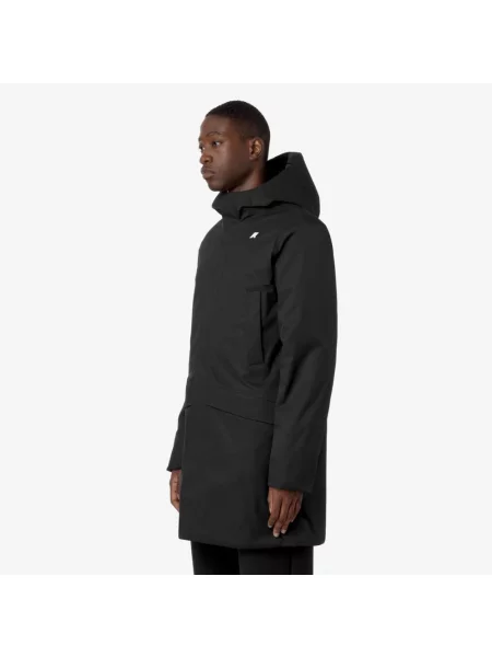 Parka K-way z twillu czarna