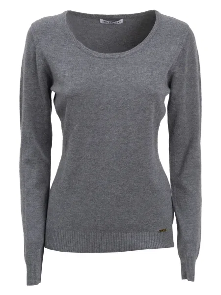 Influencer Pulover gri