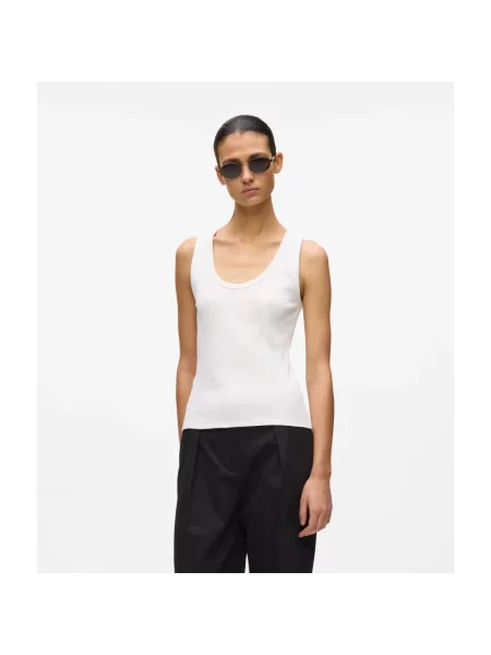 Top Karl Lagerfeld z logo biały