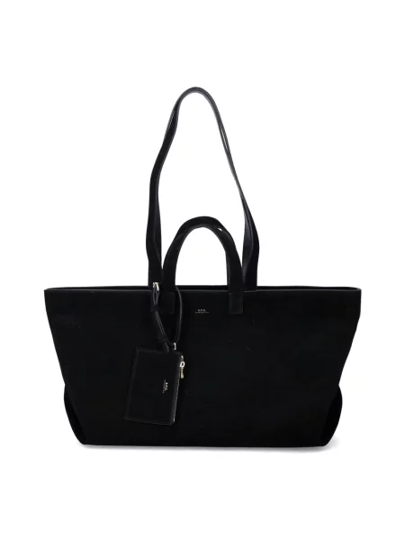 Torebka skórzana A.p.c. skórzana czarna