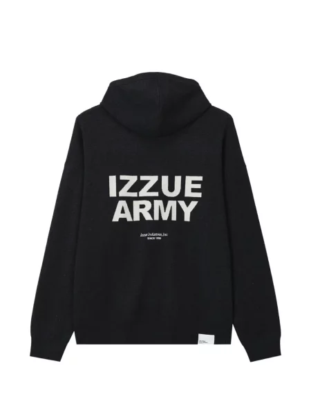 Hanorac cu glugă Izzue cu imagine negru