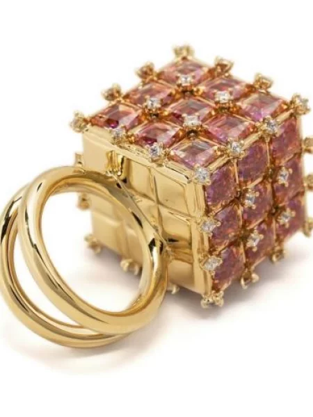 Prsten Swarovski zlatý