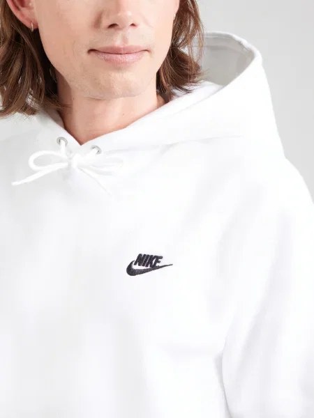 Nike Sportswear Mikina CLUB čierna biela