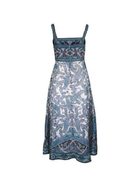 Rochie midi Veronica Beard fără mâneci cu imagine cu model paisley