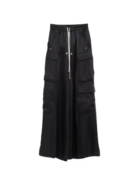 Pantaloni cargo Rick Owens cu cordon negru