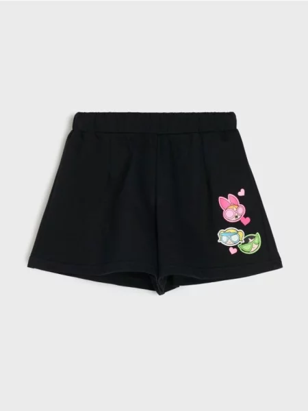 Sinsay Dámské šortky The Powerpuff Girls šedá