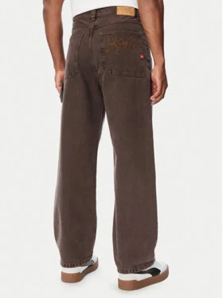 Quiksilver Džinsai YG Baggy Tamsiai Baggy Fit ruda